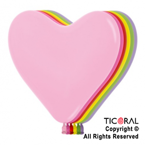 GLOBO SEMPERTEX CORAZON 6 FASHION 000 COLORES SURTIDOS x 50